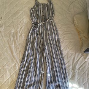 Womens striped jumpsuit